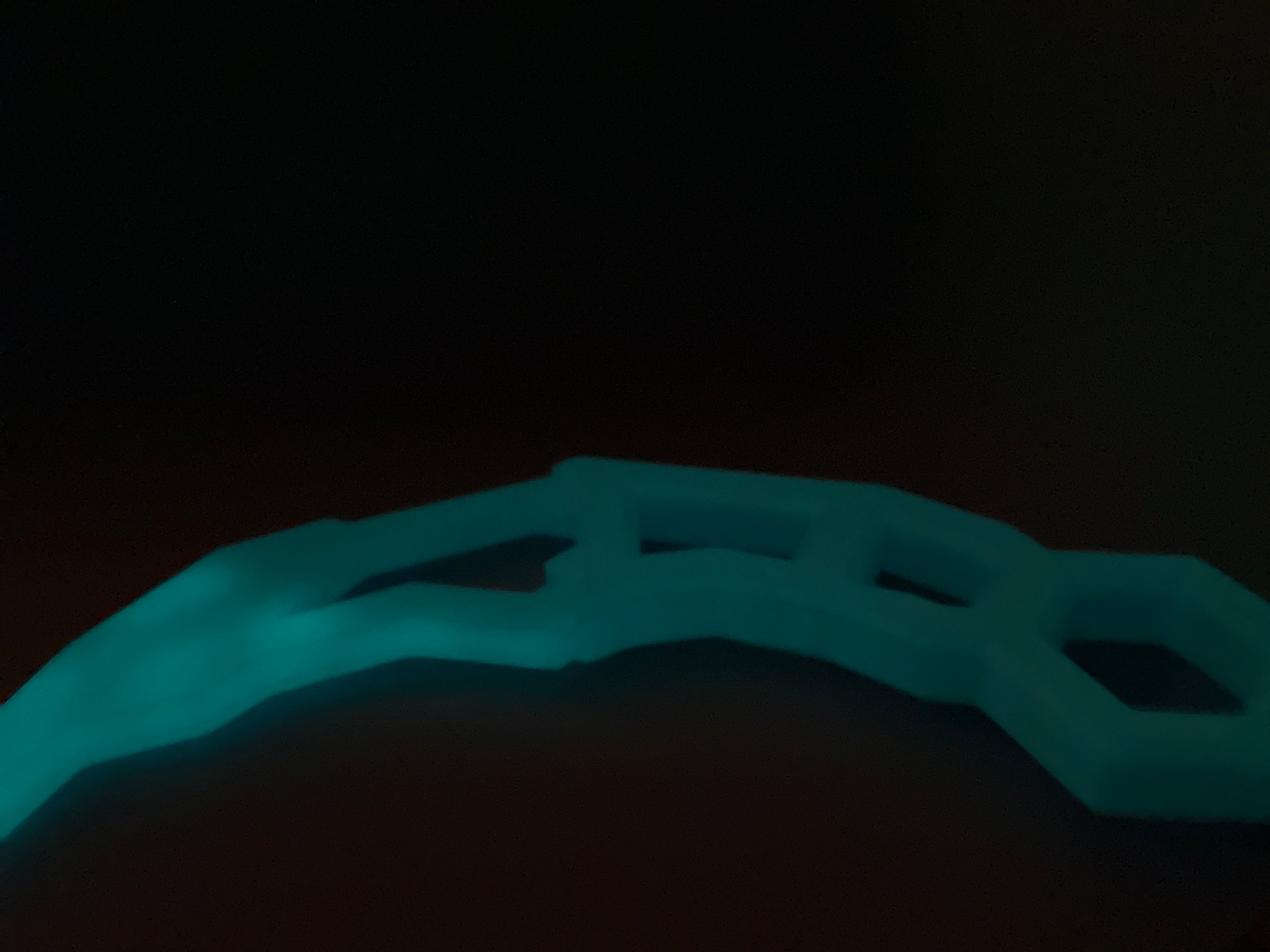 Glow in the dark 3d printed karambit