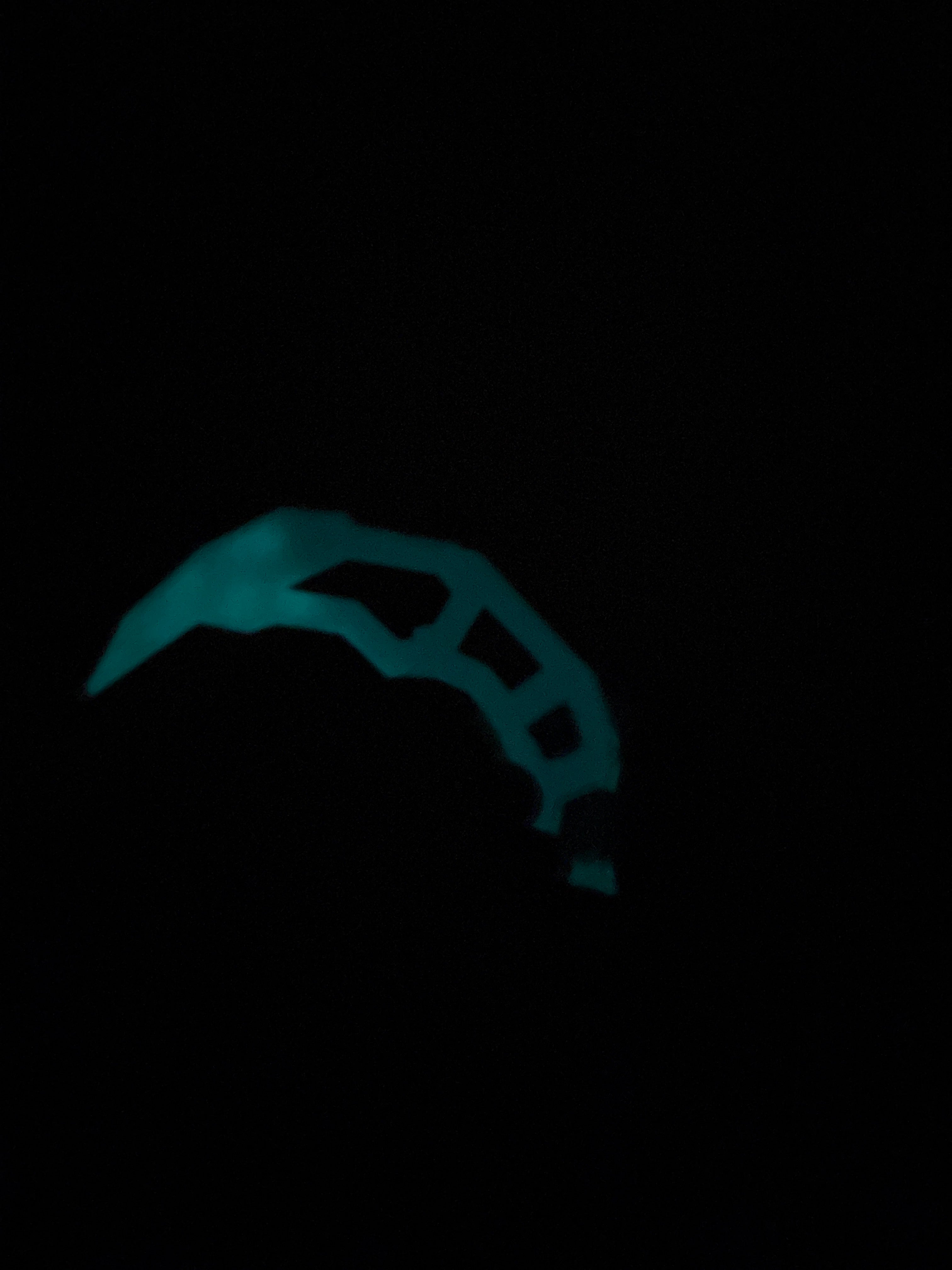 Glow in the dark 3d printed karambit